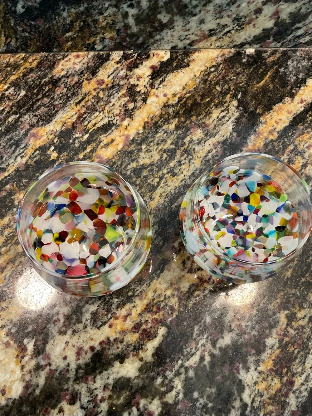 Original Murano-style glasses